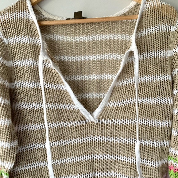 Tommy Bahama Patterned 3/4 Sleeve Swimsuit Coverup Size M - Picture 5 of 6